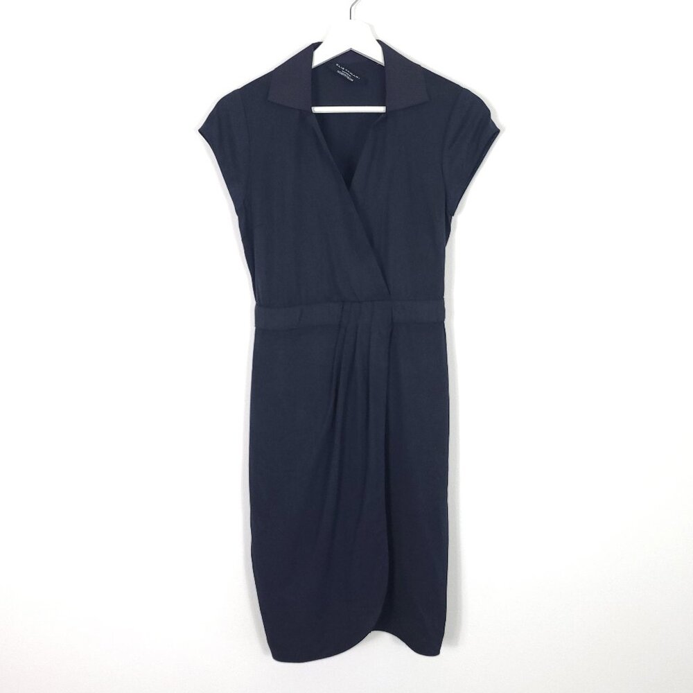 Elie Tahari Surplice Cap Sleeve Dress